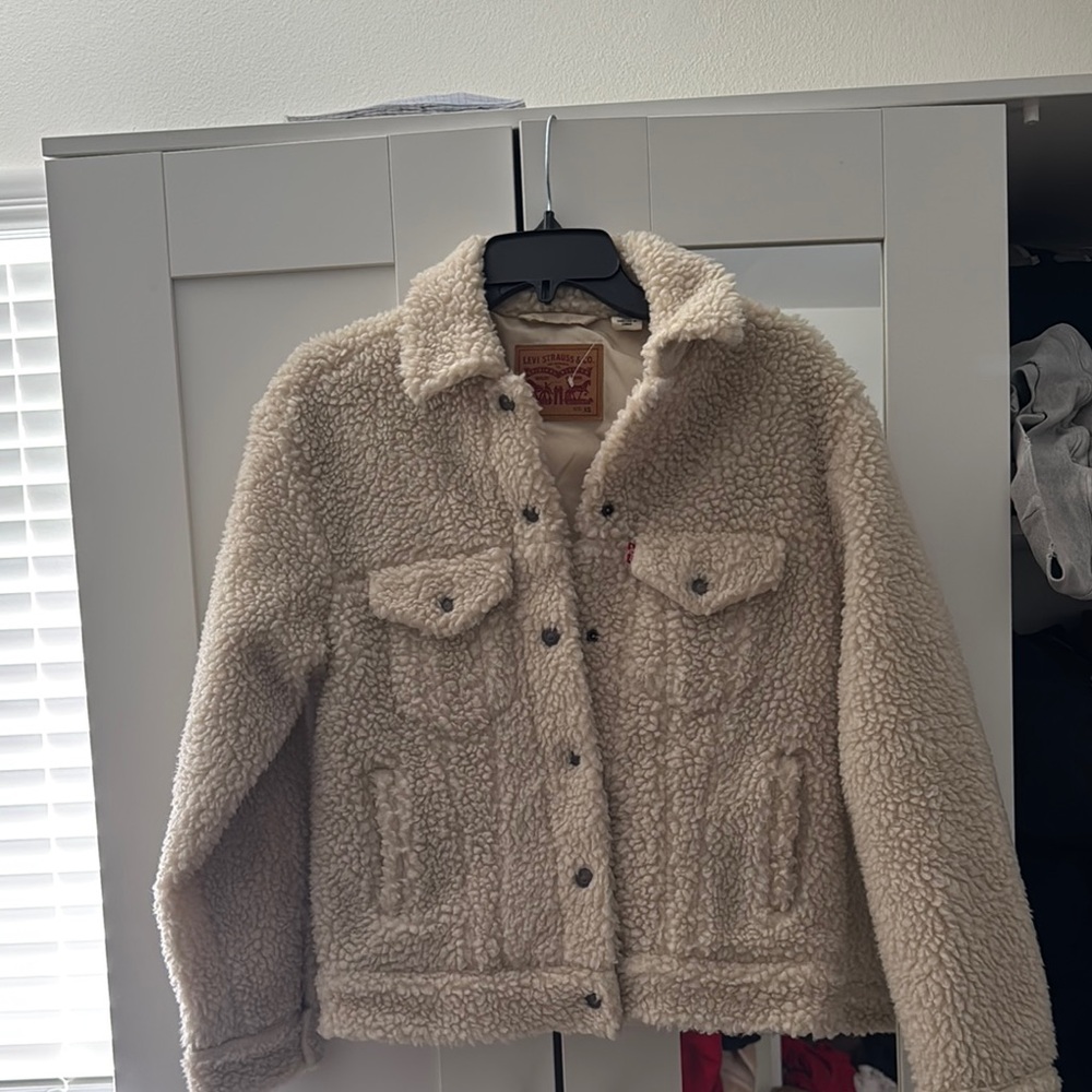 Levi's Cream Sherpa Jacket